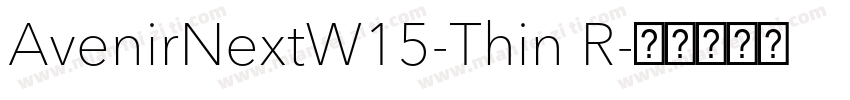 AvenirNextW15-Thin R字体转换